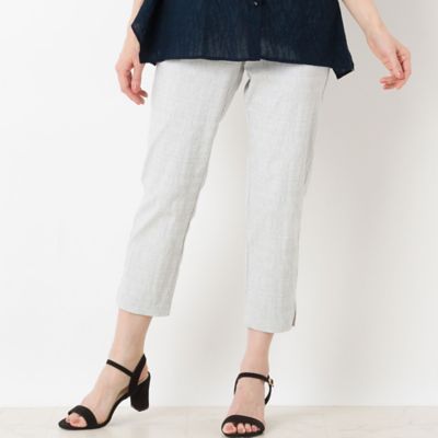 ストレッチジャカード　クロップドパンツ（１２０５３４１１）