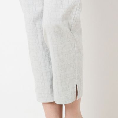 ストレッチジャカード　クロップドパンツ（１２０５３４１１）