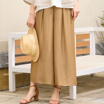 ＜LOBJIE (Women)＞【洗える】スカート風フレアパンツ（１２０５３６０１）