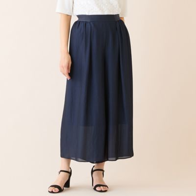 洗える】スカート風フレアパンツ（12053601） | LOBJIE (Women