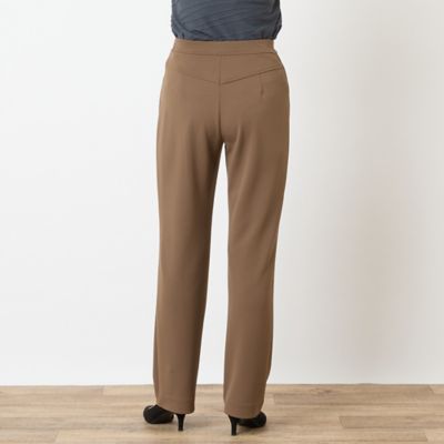 洗える・S～LLサイズ】ストレッチジョーゼットストレートパンツ