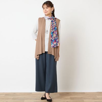 アミティエ　クロップドパンツ スラブツイルクロップドパンツ|ANAYI OFFICIAL ONLINE STORE