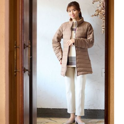 lawgyコート lawgy（ラウジー）の「stand neck leather cuff coat（その他