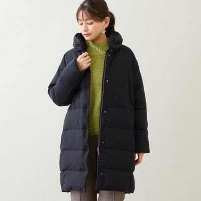 LOBJIE (Women)/ロブジェ【一部店舗・WEB限定・フード収納可】コクーンダウンコート(12076582) クロ コート・ジャケット【三越伊勢丹/公式】