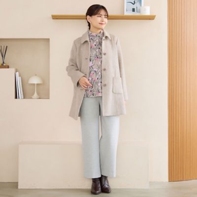 ステンカラーシャギーコート（12086531） | LOBJIE (Women