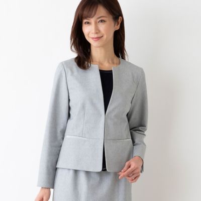 カノコキーネックジャケット〔セットアップ対応〕（１２１０２４３１）