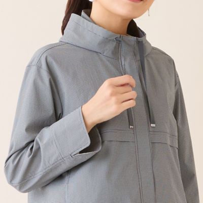 極美品　グレースコンチネンタル　ギンガムチェックフラワーブルゾン　ノーカラー Linen Gingham Check** | 大阪高島屋店 | nest Robe Shop Blog | nest