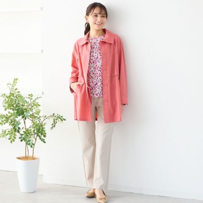 ステンカラーストレッチコート（12102611） | LOBJIE (Women