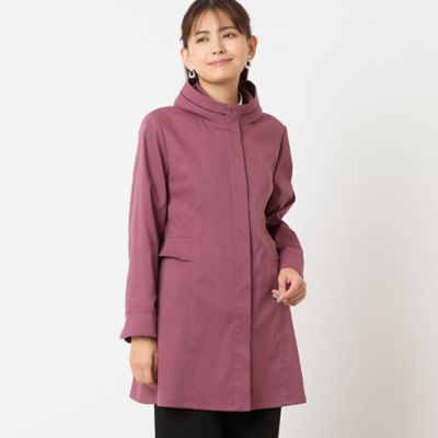 paru 【イレーヴ】ピグメントダイ ラガープルオーバー スタンドカラー スタンドカラーストレッチコート（12105561） | LOBJIE (Women