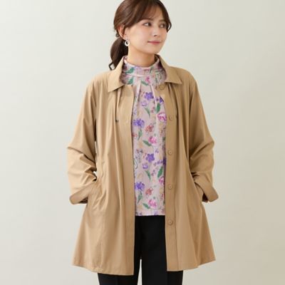 ステンカラーストレッチコート（12105641） | LOBJIE (Women