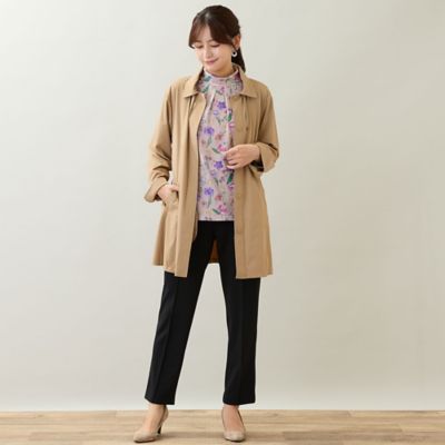 ステンカラーストレッチコート（12105641） | LOBJIE (Women