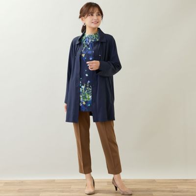 ステンカラーストレッチコート（12105641） | LOBJIE (Women