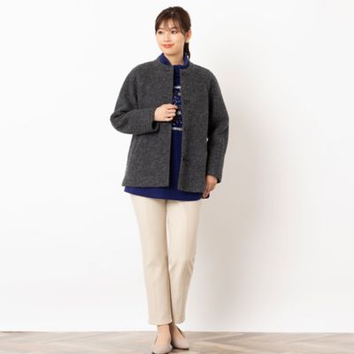 スライバーニットジャケット（12106431） | LOBJIE (Women