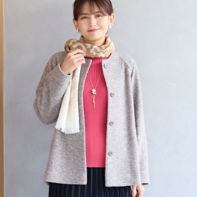 スライバーニットAラインジャケット（12106531） | LOBJIE