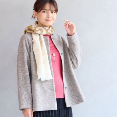 ロブジェ（LOBJIE）/スライバーニットAラインジャケット スライバーニットAラインジャケット（12106531） | LOBJIE