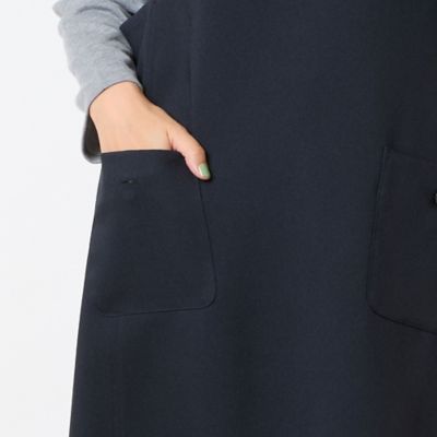 洗える】Vネックジャンパースカート（12115541） | LOBJIE