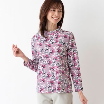 ＜LOBJIE (Women)＞〔一部店舗・ＥＣ限定〕フラワープリントカットソー（１２１２１４４２）