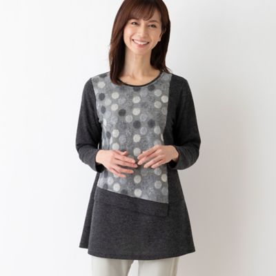 ＜LOBJIE (Women)＞ドットジャカードチュニック（１２１２１４４４）