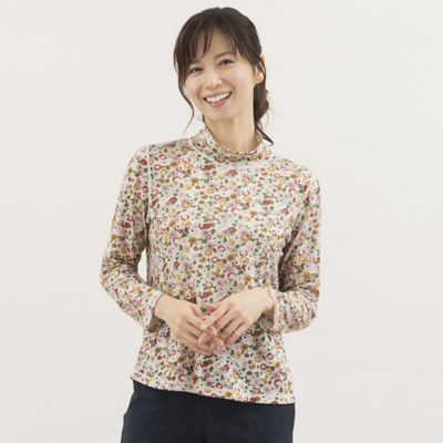 リバーニットミニフラワースタンドカラーカットソー １２１２２２０２ 三越伊勢丹オンラインストア 公式