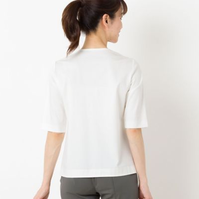シルケットスムース　タックデザインＴシャツ（１２１２３４３５）