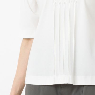 シルケットスムース　タックデザインＴシャツ（１２１２３４３５）