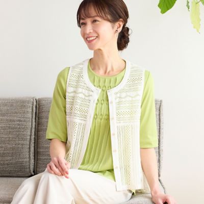 シルケットスムース　タックデザインＴシャツ（１２１２３４３５）