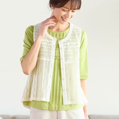 シルケットスムース　タックデザインＴシャツ（１２１２３４３５）