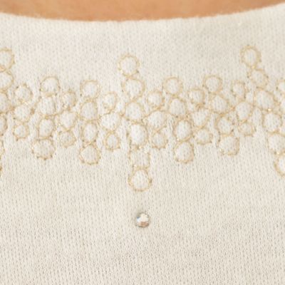 ラメ刺繍入りタンクトップ（１２１２３４３７）