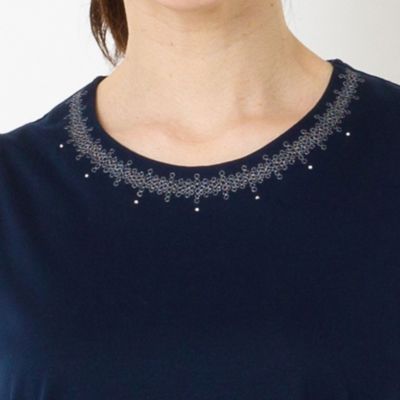 ラメ刺繍入りタンクトップ（１２１２３４３７）