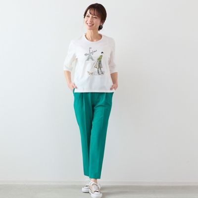 Ｌｏｂｉｎ刺繍　Ｔシャツ（お散歩）（１２１２３４４１）