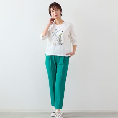Ｌｏｂｉｎ刺繍　Ｔシャツ（お散歩）（１２１２３４４１）
