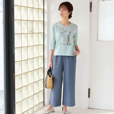 Ｌｏｂｉｎ刺繍　Ｔシャツ（お散歩）（１２１２３４４１）