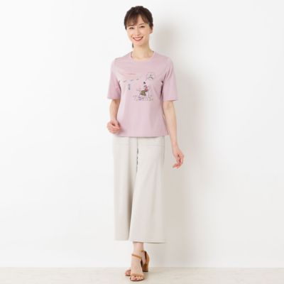 Ｌｏｂｉｎ刺繍　Ｔシャツ（カフェ）（１２１２３４４２）