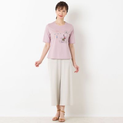 Ｌｏｂｉｎ刺繍　Ｔシャツ（カフェ）（１２１２３４４２）