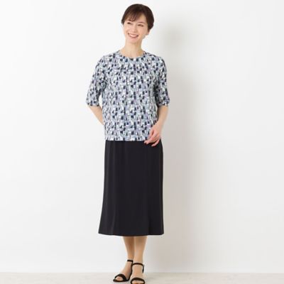 幾何柄プリントＴシャツ（１２１２３４５２）