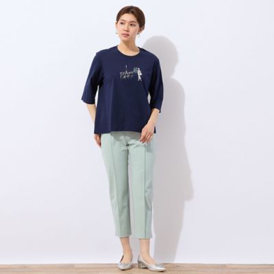 【洗える】Ｌｏｂｉｎ　エッフェル塔柄Ｔシャツ（１２１２３５０３）
