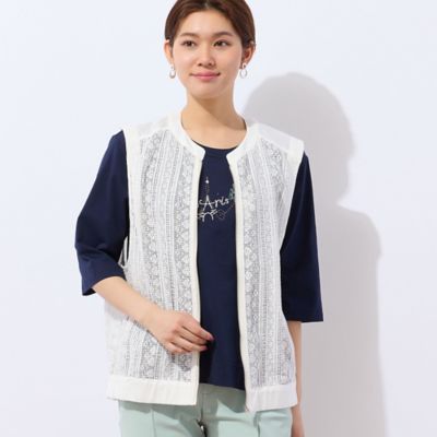 【洗える】Ｌｏｂｉｎ　エッフェル塔柄Ｔシャツ（１２１２３５０３）