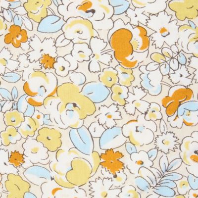 【洗える・日本製・一部店舗限定】カバリエレ・アズーロ花柄コットンＴシャツ（１２１２３５２１）