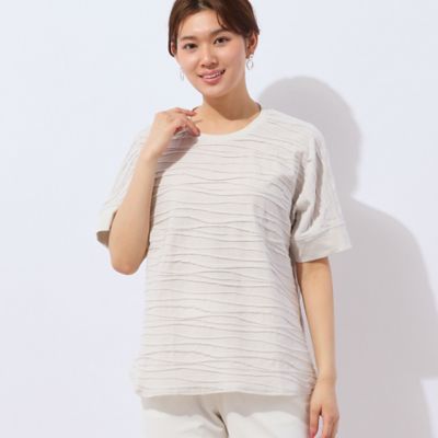 【洗える・日本製】タックボーダーＴシャツ（１２１２４５０１）