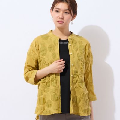 【洗える・日本製・綿１００％】襟ぐり刺繍コットンタンクトップ（１２１２４５１２）