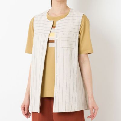 リボン刺繍コットンＴシャツ（１２１２５４１１）