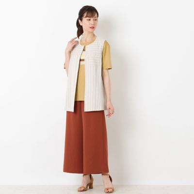 リボン刺繍コットンＴシャツ（１２１２５４１１）