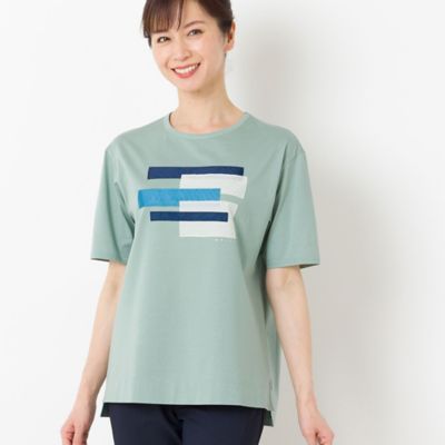 リボン刺繍コットンＴシャツ（１２１２５４１１）