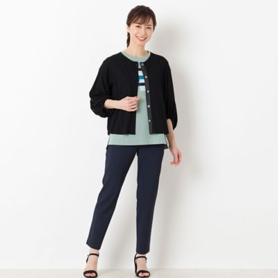 リボン刺繍コットンＴシャツ（１２１２５４１１）