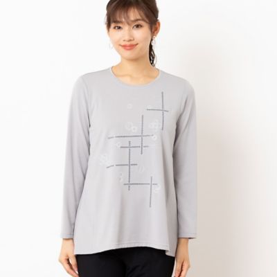 スパンコール刺繍カットソー（１２１２５４２３）