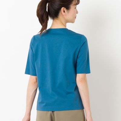 スパンコール刺繍　シルケットスムースＴシャツ（１２１２５４３１）