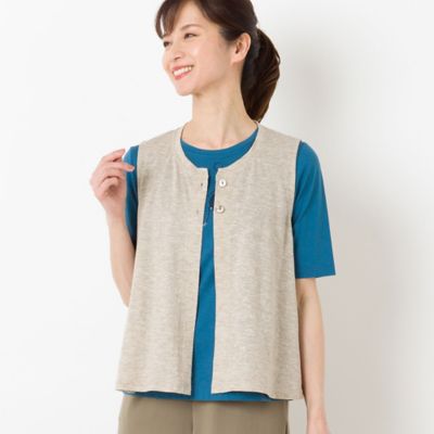 スパンコール刺繍　シルケットスムースＴシャツ（１２１２５４３１）
