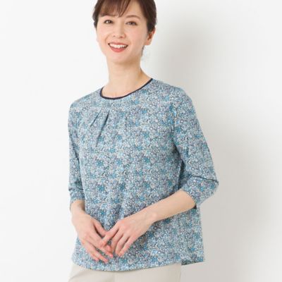 リバティプリント　小花柄スムースカットソー（１２１２５４４２）