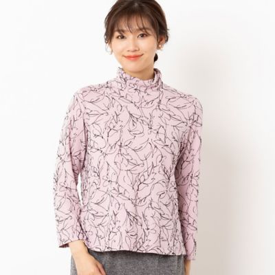 リーフ柄カットソー（１２１２５４５３）