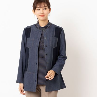 フリルねじり刺繍ボーダーカットソー（１２１２５４６１）